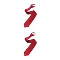thumbnail image 2 of braveheart Hommes Polyester Cravate Solide Mode Cravate avec Noeud Assorti Complet Unisexe Pull Corde Cravate pour Robe de Soirée Mariée Vin Rouge 2Set, 2 of 6