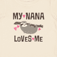 thumbnail image 4 of Inktastic My Nana Loves Me Sloth Girls Baby T-Shirt, 4 of 5