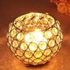 thumbnail image 2 of Gold Crystal Pillar Candle Holders, Votive Candle Holder for Wedding Party Valentine's Day Candlelight Dinner Romantic Atmosphere, 2 of 4
