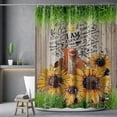 thumbnail image 2 of African Woman Shower Curtain Afro Black Art Green Leaves Women Design Bathroom Accessories Waterproof Washable Farmhouse Rustic Shower Curtains with 12 Hooks 72" W x 72" L - Green Leaf Woman, 2 of 6
