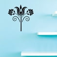 thumbnail image 1 of Custom Decals Flower Wall Art Size: 16 Inches x 24 Inches Color: Black, 1 of 1