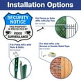 thumbnail image 6 of Faittoo Security Notice Sign, Property Is Protected By Video Surveillance Sign, 2-Pack 11.6 x 11.6 Inch Reflective Aluminum Warning Sign, 6 of 7