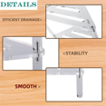 thumbnail image 4 of Acrylic Shower Bench, 12In D X 12In W X 12In H, Heavy Duty 50lbs Capacity, Waterproof Non-Slip with Storage Shelf,1 * Acrylic Shower Bench,Transparent, 4 of 7