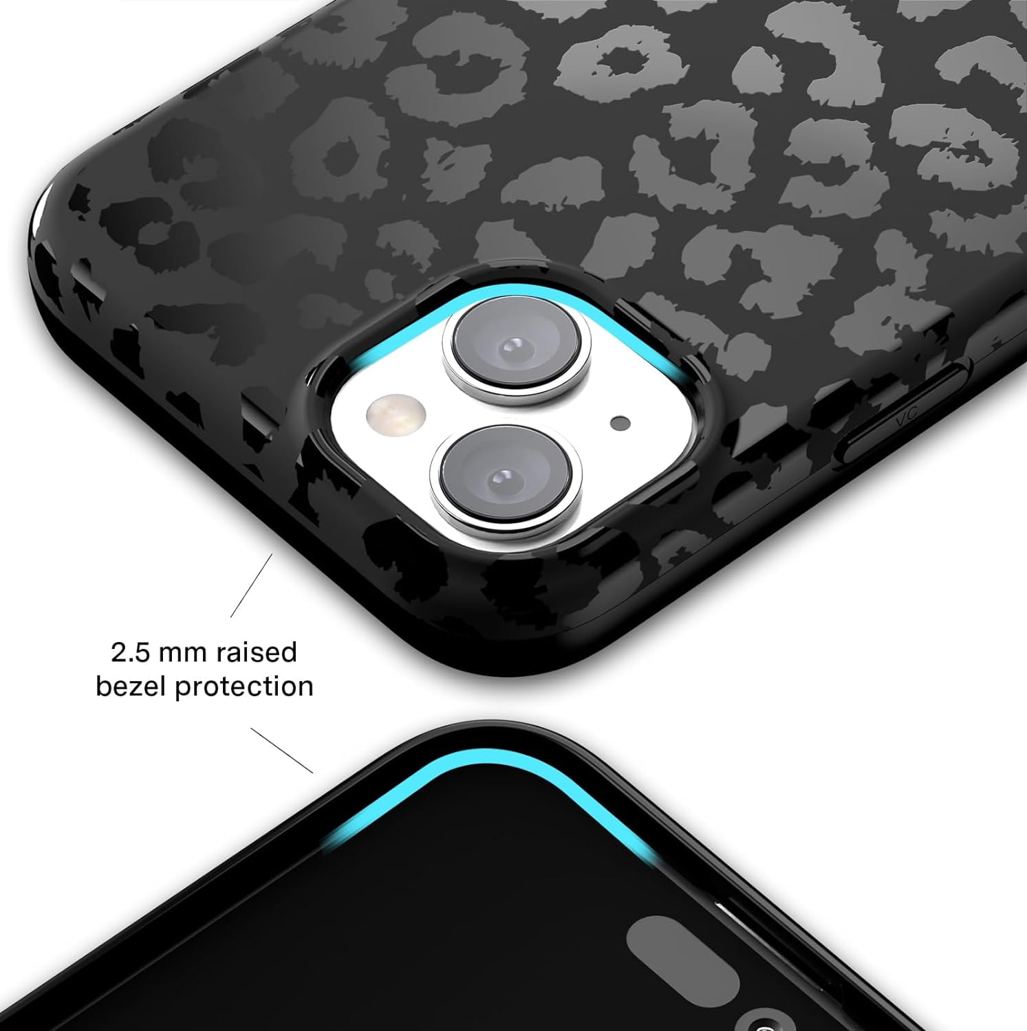 Velvet Caviar iPhone 15 Plus Case Leopard - MagSafe Compatible - Cute Protective Phone Cases for Women - Black Cheetah Print