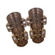 thumbnail image 3 of Brazaletes medievales para hombres y mujeres, accesorios de cosplay, disfraces, brazaletes Marrón, 3 of 9