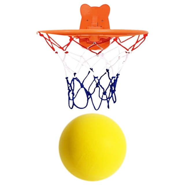 Silent Basketball & Hoop Set Indoor Basketball Rim Wall Mounted Indoor Basketball Hoop for Kids & Toddlers Quiet Basketball Dribbling No Noise with Wall Mount Basketball Hoop