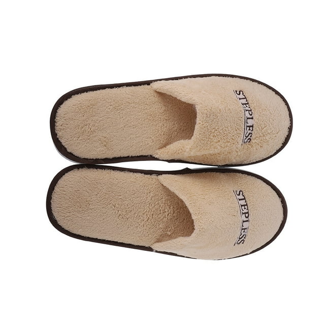 Qarigey 1 par de zapatillas de terciopelo EVA zapatillas cálidas hombre zapatos antideslizantes Hotel Calzado