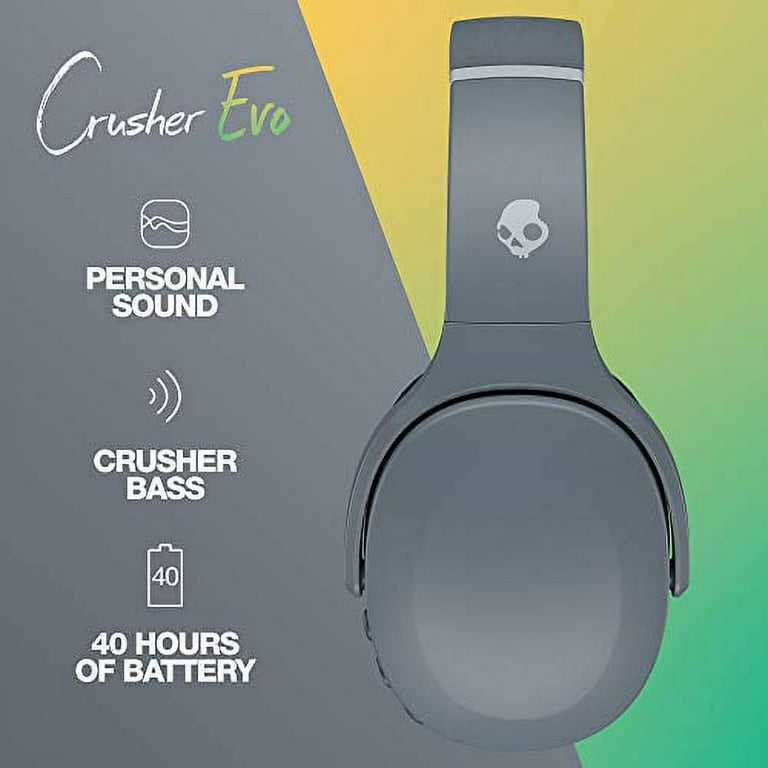 Skullcandy Crusher Evo Wireless Over-Ear Headphone - Chill Grey