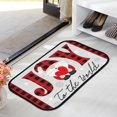 thumbnail image 3 of GZHJMY Bathroom Rugs Mats Non-Slip, Soft Microfiber Absorbent Bath Mats for Shower Bathtubs, Christmas Gnome Joy Indoor Entrance Door Mats Bedroom Laundry 36”x24” Carpet Runner, 3 of 7