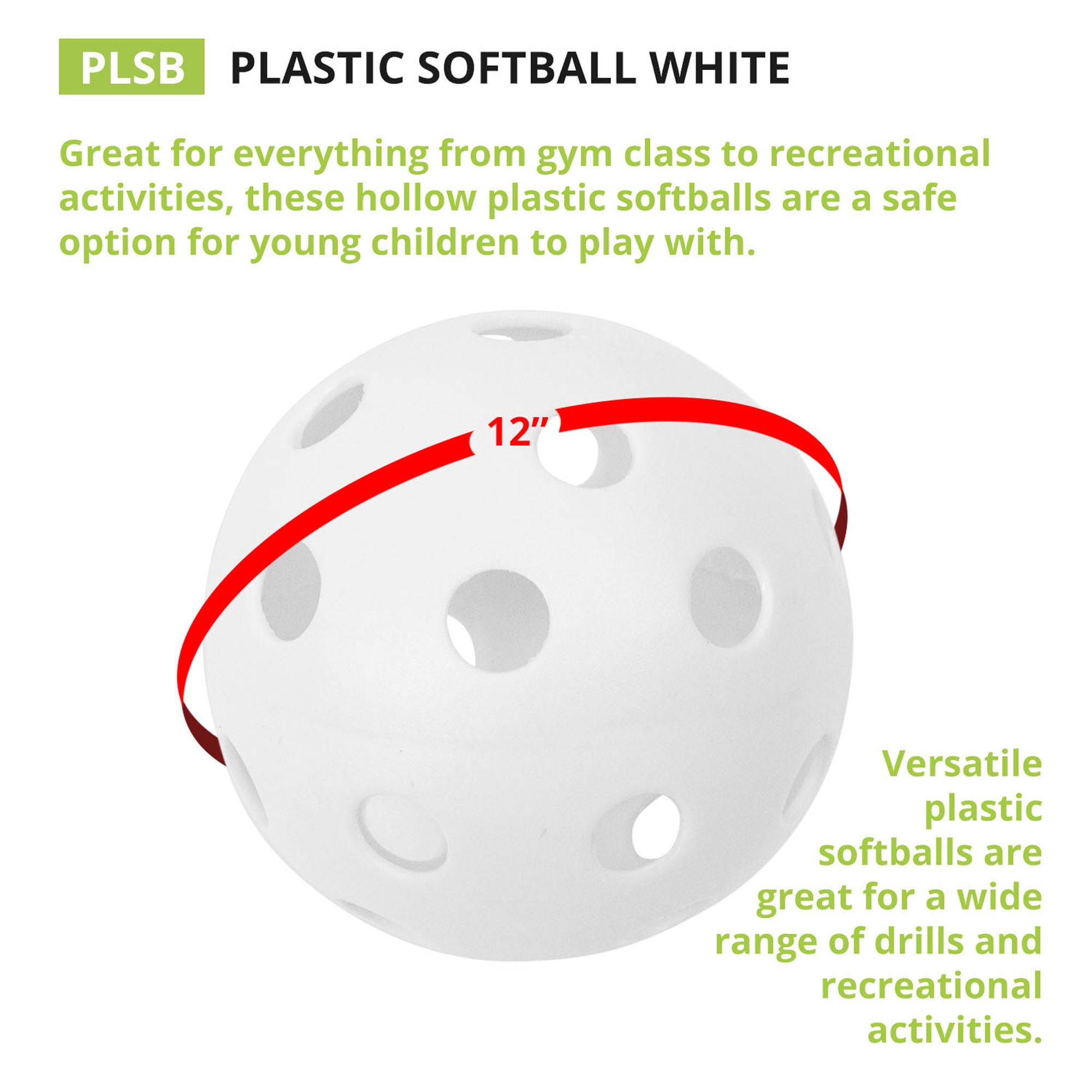 plastic softballs
