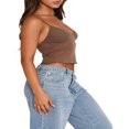 thumbnail image 3 of Womens Y2k Dos Nu Haut Sans Manches Dentelle Tube Top Réservoirs Camisole de Mode Sortant Tops Crop Tops de Base, 3 of 6