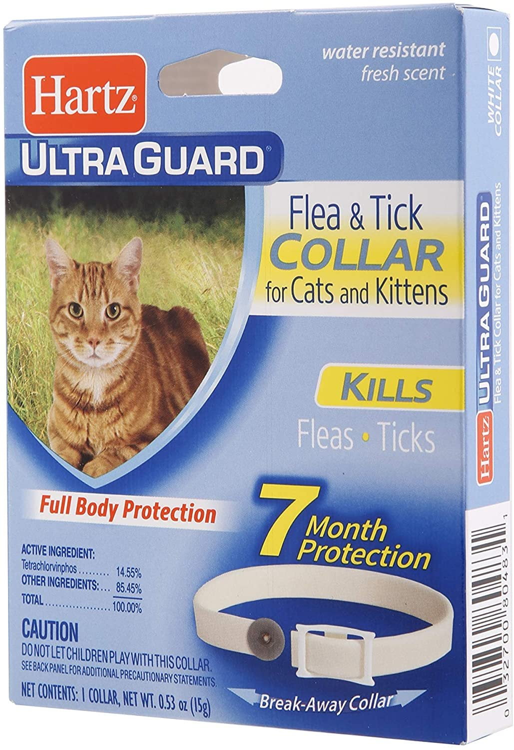 Hartz UltraGuard Flea & Tick Collar for Cats and Kittens, 7 Month Flea