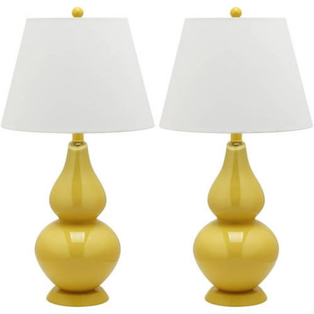 Safavieh Cybil LIT4088 26 in. G Double-Gourd Solid Table Lamp , Set of 2