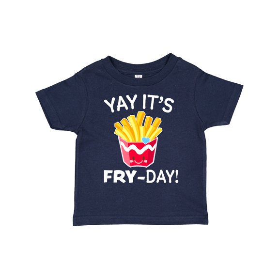 Inktastic Yay Its Fry Day with Cute French Fries Boys or Girls Toddler T-Shirt