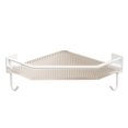 thumbnail image 1 of Organizador de ducha de esquina para baño, estante de ducha acrílico, sin perforaciones, gran capacidad, para baño, dormitorio, cocina, triángulo, blanco, de una sola capa con Ho, 1 of 14