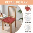 thumbnail image 2 of Red Christmas Reindeer Seat Covers for Dining Room Chairs Set Of 4,Stretch Printed Washable Chair Seat Cover with Elastic Ties and Button,Removable Waterproof Couch Cushion Covers, 2 of 6