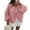 Pink, variant on TrdSipl Womens Tie Front Cardigan Sweaters Cute Bow Long Puff Sleeve Sweater Winter Loose Ribbed Knit Stylish Knitwears White M