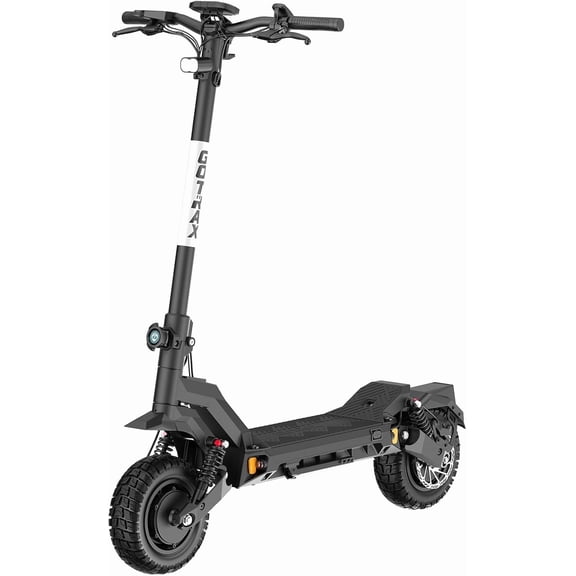GOTRAX Odyssey Adult Electric Scooter with 11" pneumatic tires, 38 mph & 45 mile range, Dual 650W, 330lbs Max Load, Foldable, Black