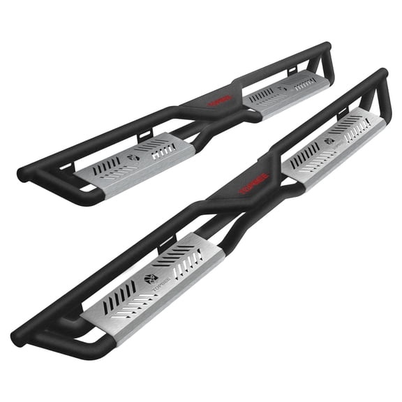 Crew Cab Running Boards Side Steps Compatible with 2019-2026 Chevy Silverado & GMC Sierra 1500,2020-2026 Chevrolet Silverado/GMC Sierra 2500 HD 3500 HD CrewCab (Excl 2019 1500 LD/Limited), Black