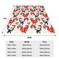 thumbnail image 3 of Pofeuu Roosters Print Ultra-Soft Micro Fleece Blanket,for Bed Or Sofa,All Season Throw Blankets Flannel Blanket-60"x50", 3 of 7