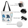 thumbnail image 4 of Pofeuu Snow Gnome for Winter Print Women Fashion Shoulder Handbags Top Handle Satchel Bags Tote Shoulder Shopping Bag Stylish Canvas Tote Bag, 4 of 6
