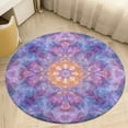 thumbnail image 4 of Kaleidoscope Mandala Colorful Floral Boho Round Rugs -Washable Non-Slip Small Round Area Rug Throw Soft Circle Rugs for Bedroom, Modern Print Indoor Carpet for Entryway Sofa Living Room, 4 of 6