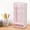Pink, variant on Ikohbadg Transparent Desktop Storage Box, Flat Partition Shelf Organizer, Desk Pencil Holder, Portable Storage Rack for Office Supplies and Cosmetics