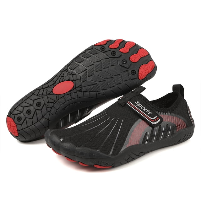 Zapatos Agua Secado Rápido Descalzo Aqua Calcetines Playa para Hombres Mujeres (41) Negro