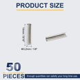 thumbnail image 2 of Uxcell Goupille à Ressort Fendue en Acier Inoxydable 304 Rouleau Fendu pour Amélioration de la Maison Réparation de Machine Automobile 1/8 Pouces x 9/16 Pouces (3.2mm x 14mm) 50, 2 of 7