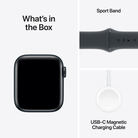 Apple Watch SE 2nd Generation (GPS) 40mm Midnight Aluminum Case with Midnight Sport Band - S/M - Midnight
