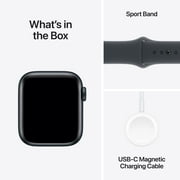 Apple Watch SE (2nd Gen) [GPS 40mm] Smartwatch with Midnight Aluminum Case with Midnight Sport Band - S/M