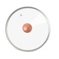 thumbnail image 1 of Tempered Glass Pot Lid Pan Pot Lid Pot Cover with Wood Knob Kitchen Cooking Pot Lid, 1 of 1