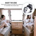 thumbnail image 4 of CRAFTHROU Wardrobe Locks Button Lock Zinc Alloy Silver 1Set for RV Owners, 4 of 8