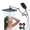 Chrome, variant on Gitawusa 4 Function Modes 12", Wall Mount Showerhead & Handheld Shower