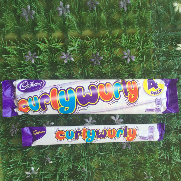 Cadbury Curly Wurly Chewy Caramel Chocolate Bars 4 Pack (86g)