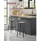 thumbnail image 1 of VASAGLE Taburete Alto, Juego de 2, Taburetes Altos de Cocina, con Respaldo, Asiento de 73 cm de Altura, Fácil Montaje, Estructura de Acero, Estilo Industrial, Greige y Negro, 1 of 6