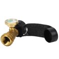 thumbnail image 2 of YLSHRF Propane Tank Adapter Portable Reliability Brass Outdoor Gas Tank Adapter Brass With Luminous Pressure Visual Meter For Outdoor, 2 of 8