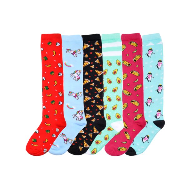 Angelina Novelty Foodie KneeHigh Socks (16 Pairs)