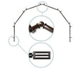 thumbnail image 2 of Mabel 13/16" 6-Sided Bay Window Curtain Rod - Cocoa, 2 of 3