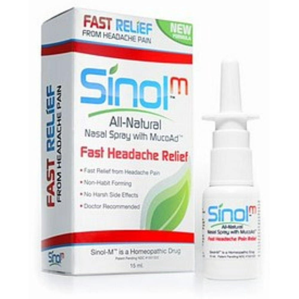 Sinol Headache Relief Spray, Migraine Cluster Tension 15 ml - Walmart ...