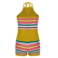 thumbnail image 3 of Ensemble Aguichant pour Femmes, Mode, Sans Manches, Bretelles, Tricoté, Coloré, Sac à Dos-Fesses, 3 of 5