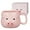 Pink,Pig, variant on 14 oz Cute Calico Cat Ceramic Mug with Lid and Spoon - Kawaii Coffee Cup for Women Girls - Lead-Free Tea Tumbler Birthday Gift
