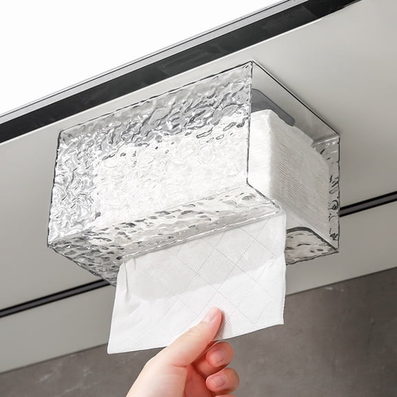 GOOHOCHY  Bathroom Wall Shelf Boxed Tissue Paper Rack Holders Dispenser