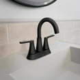 thumbnail image 5 of Moen Mikah Matte Black Two-Handle Bathroom Sink Faucet 4 in., 5 of 6