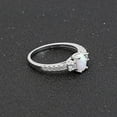 thumbnail image 6 of Emily Fire Opal Sterling Silver Cz Engagement Ring Womens Ginger Lyne Collection, 6 of 7