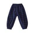 thumbnail image 2 of Cethrio Kids Boys Sweatpants- Summer Striped Fashion Cotton Casual Boys Jogger Pants Blue Size 5-6 T, 2 of 3
