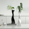 thumbnail image 7 of Wobythan Creative Twist-shaped Ceramic Vase Morden Minimalist Vase for Home decor, Black, 7 of 7