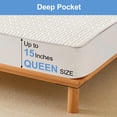 thumbnail image 2 of WANALIT Waterproof Queen Size Mattress Protector,Soft Breathable Mattress Pad with Deep Pocket,60" x 80",White, 2 of 7