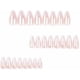 thumbnail image 4 of Mgmxbsth 24PCS Press on Nails,Pearl White Nude Tone Fake Nails, False Nails with Designs, Aurora Acrylic Full Cover Stick on Nails Reusable Glue on Na, 4 of 4