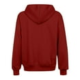 thumbnail image 4 of Zipper Hoodies for Women, Drawstring Loose Hooded Sweater Jackets, Fall Casual Tops, 4 of 5